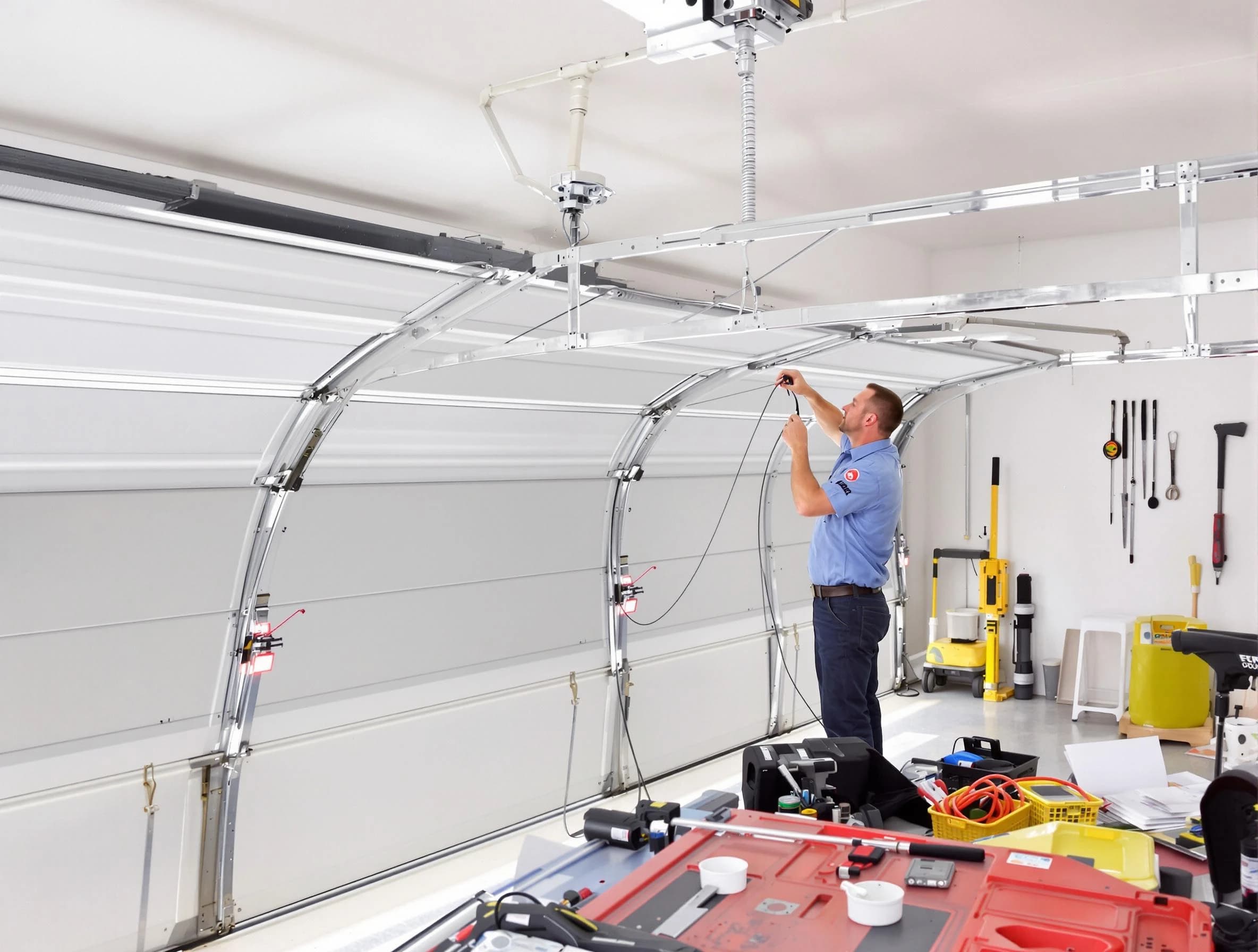 Garage door cable repair service by Lincoln Garage Door Repair in Lincoln