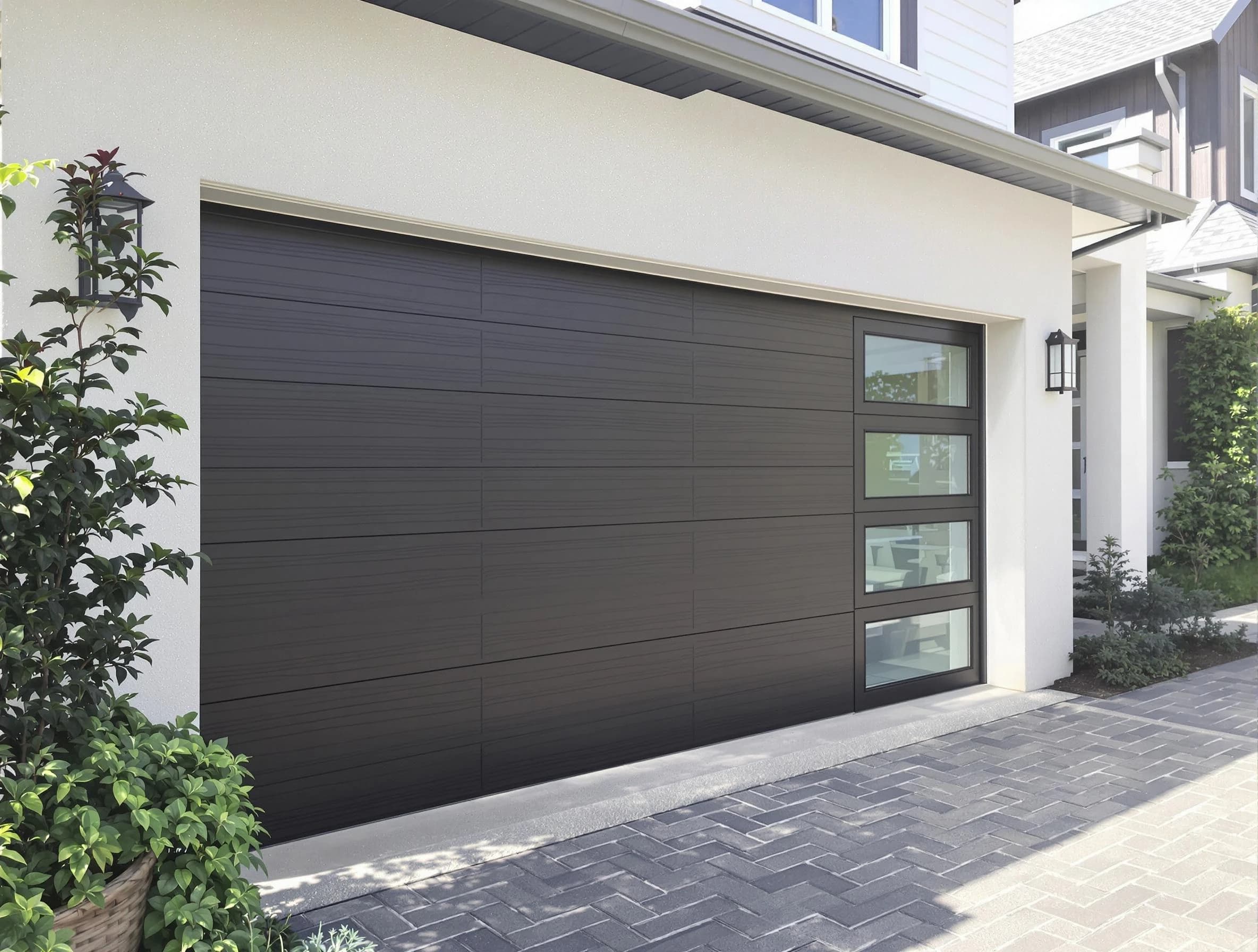 Custom garage door installation by Lincoln Garage Door Repair in Lincoln