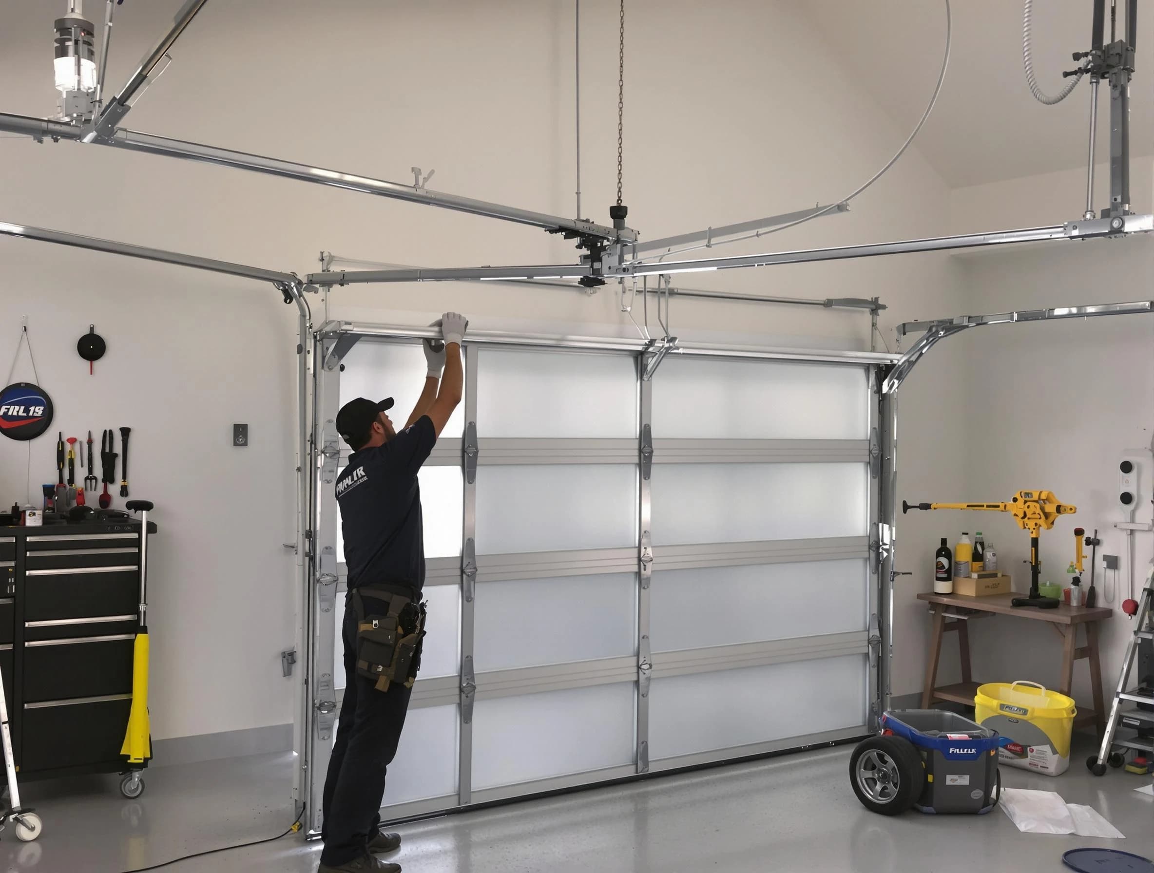 Lincoln Garage Door Repair certified team performing precision garage door installation in Lincoln