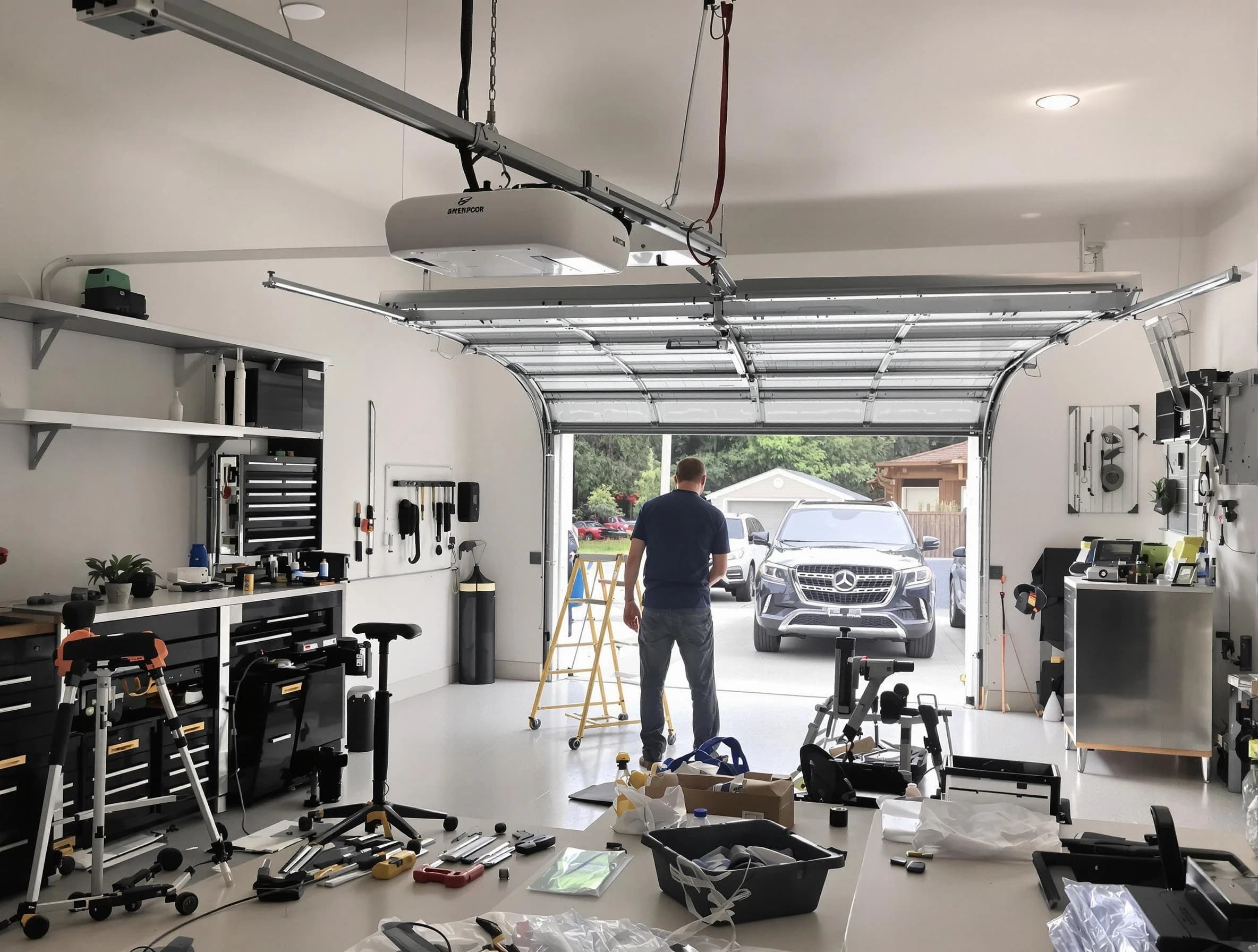 Garage door opener installation by Lincoln Garage Door Repair in Lincoln