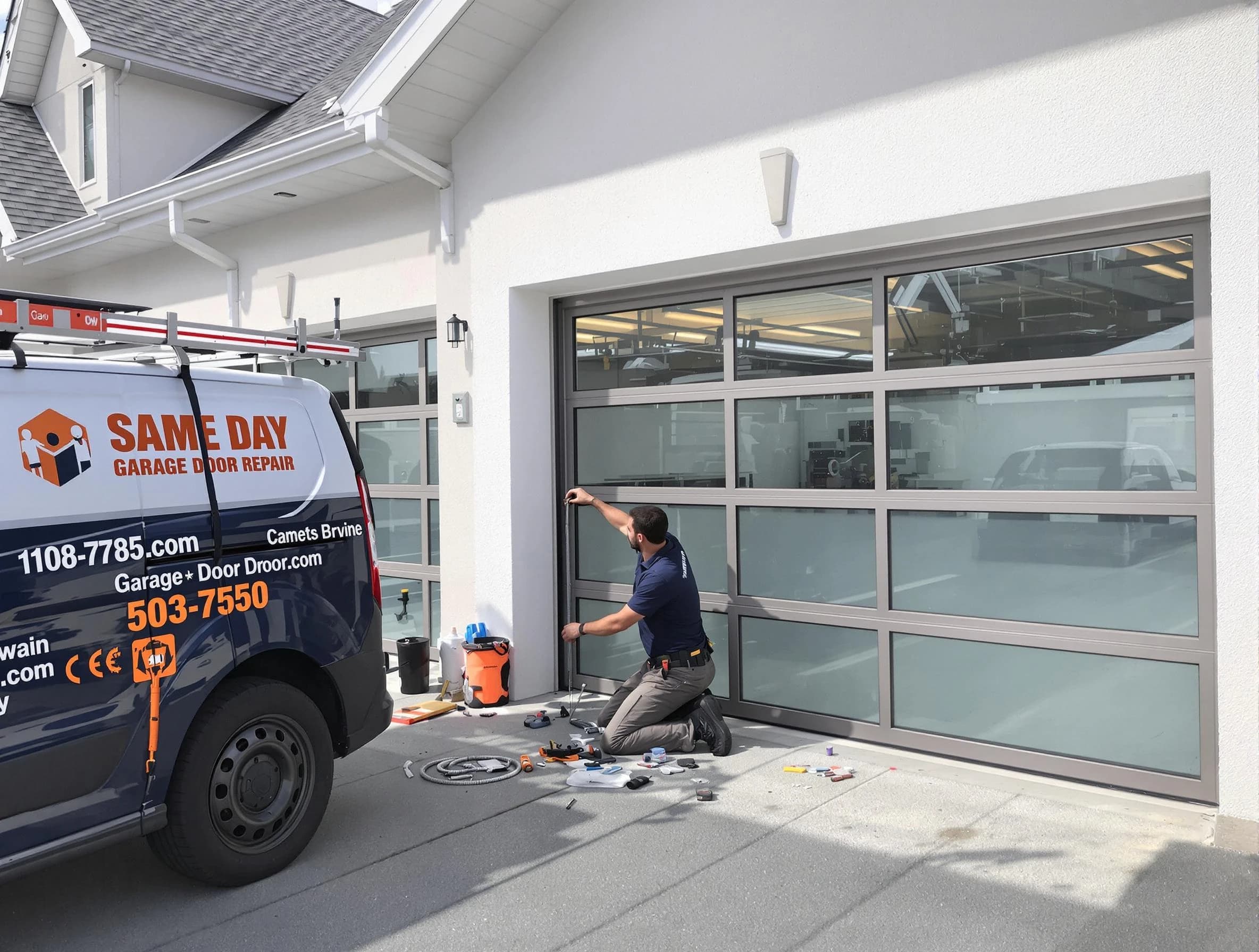Same-day garage door repair service by Lincoln Garage Door Repair in Lincoln