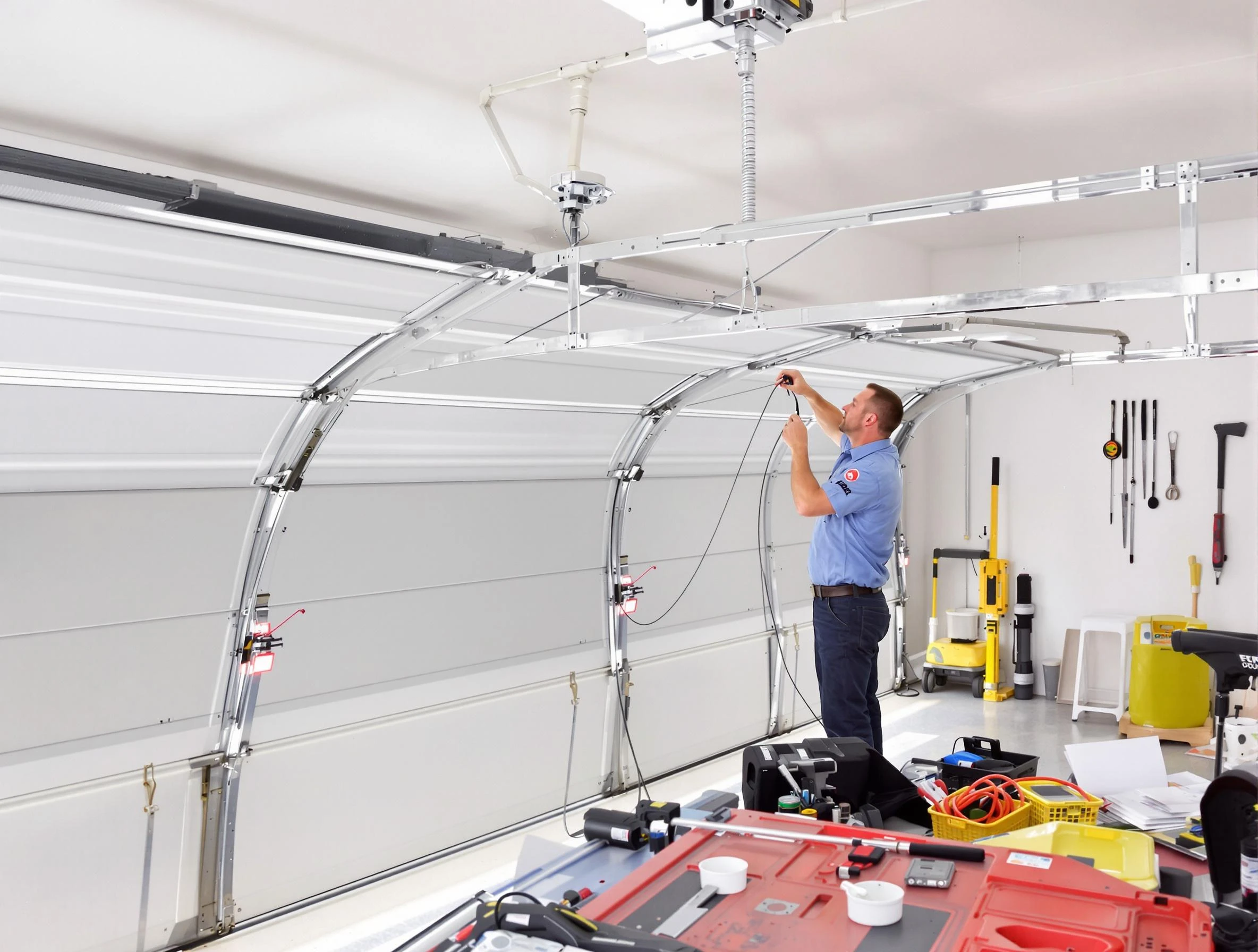 Garage door cable repair service by Lincoln Garage Door Repair in Lincoln