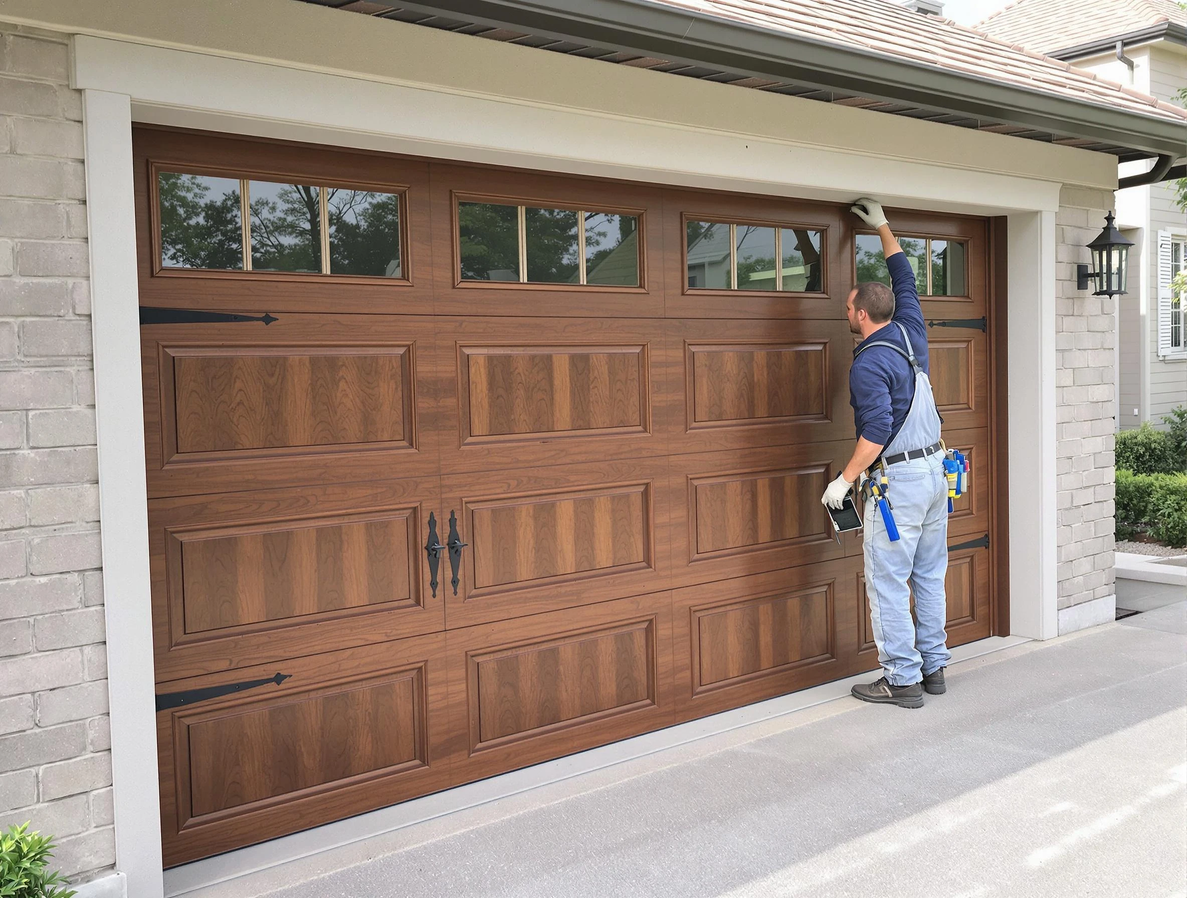 Custom garage door showcase by Lincoln Garage Door Repair in Lincoln