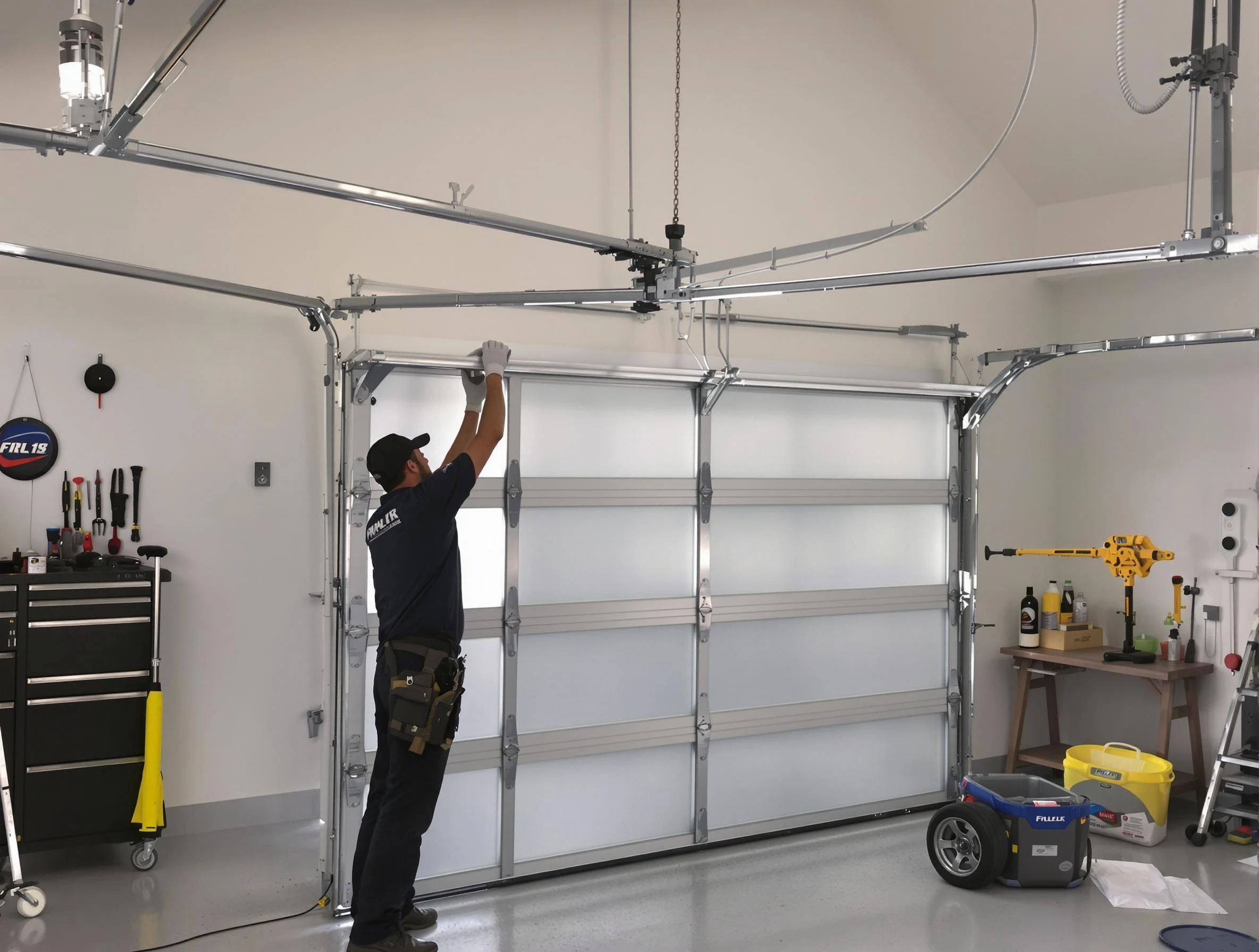 Lincoln Garage Door Repair certified team performing precision garage door installation in Lincoln