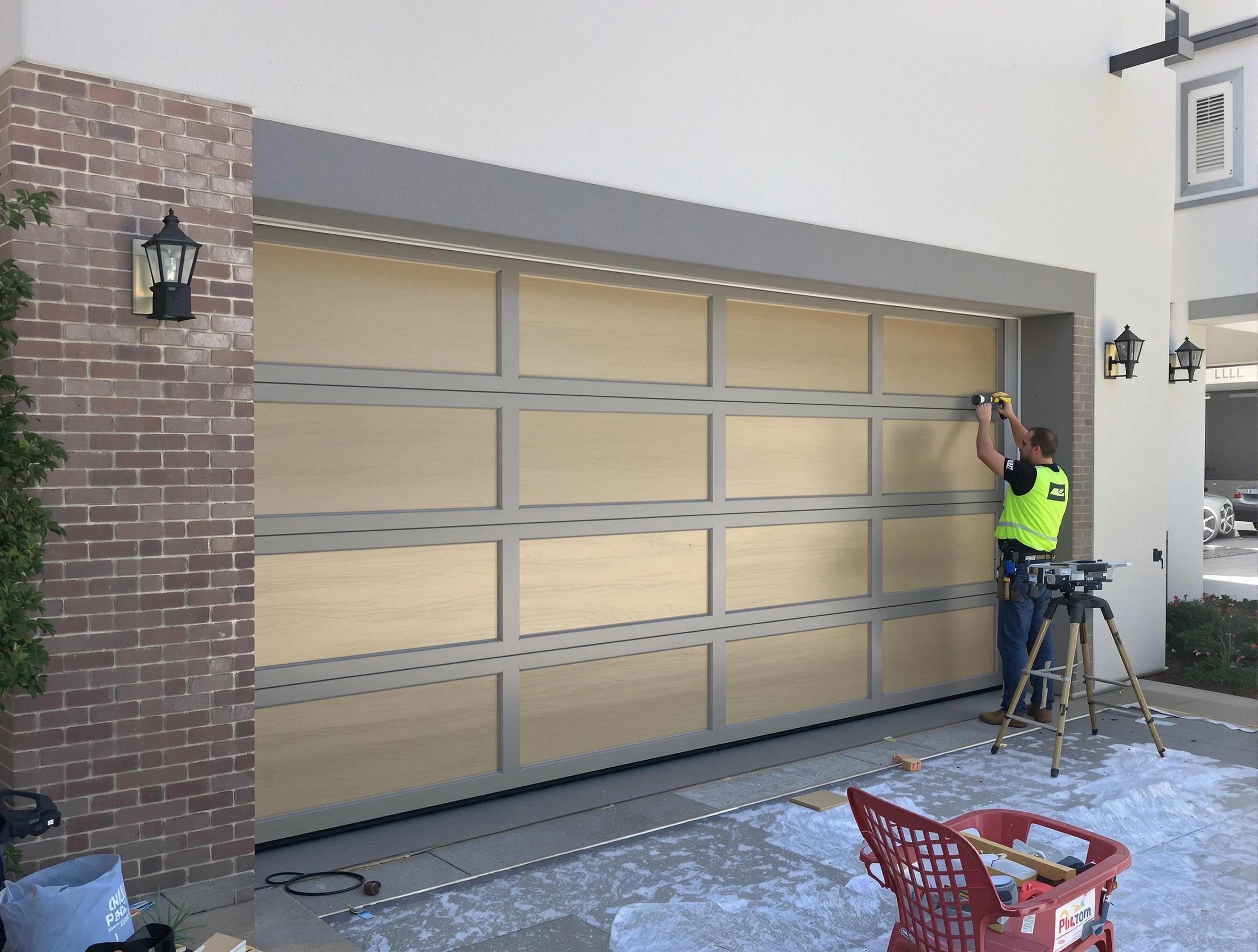 Garage door replacement service by Lincoln Garage Door Repair in Lincoln